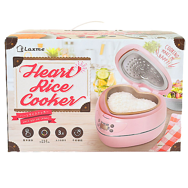 販売済み ハート ライスクッカー 炊飯器 ピンク LRCK-401 LRCK-401